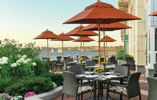 Battery Wharf Hotel Boston patio